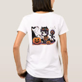 Halloween Sisters - Spooky Writing Practice" T-Shirt (Rückseite)