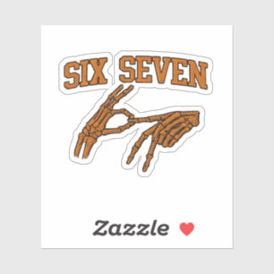 Halloween Six Sieben Meme Gebärdensprache 67 Mason Aufkleber