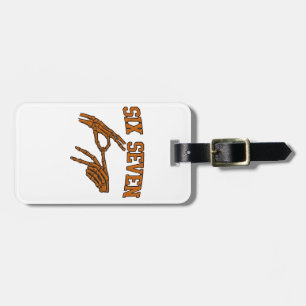 Halloween Six Sieben Meme Gebärdensprache 67 Mason Gepäckanhänger