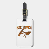 Halloween Six Sieben Meme Gebärdensprache 67 Mason Gepäckanhänger (Vorderseite vertikal)