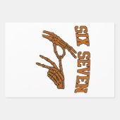 Halloween Six Sieben Meme Gebärdensprache 67 Mason Geschenkpapier Set (Vorderseite)