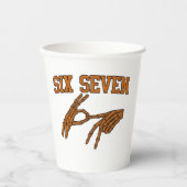 Halloween Six Sieben Meme Gebärdensprache 67 Mason Pappbecher (Vorderseite)