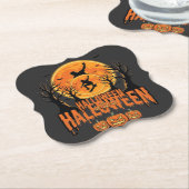 Halloween Skateboard Mond Design Halloween Untersetzer (angewinkelt)