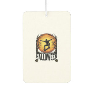 Halloween Skateboard Mond Vintage Vektor Design_1 Autolufterfrischer