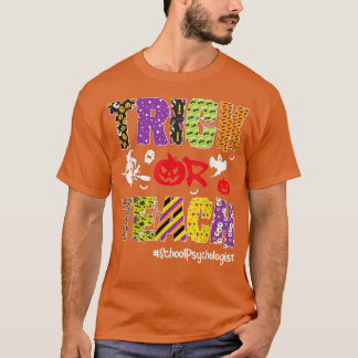 Halloween Skele, Psychologin der Schule, Trick ode T-Shirt