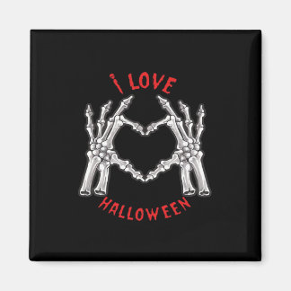Halloween Skeletal Hands Herz Funny Sprichwort Magnet