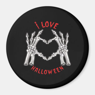 Halloween Skeletal Hands Herz Funny Sprichwort Magnet
