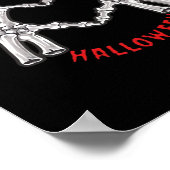 Halloween Skeletal Hands Herz Funny Sprichwort Poster (Ecke)