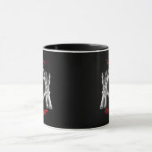 Halloween Skeletal Hands Herz Funny Sprichwort Tasse (Zentrum)