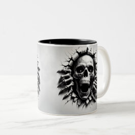Halloween Skeleton 3 D Mug Zweifarbige Tasse