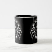 Halloween Skeleton 3 D Mug Zweifarbige Tasse (Mittel)