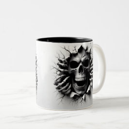 Halloween Skeleton 3 D Mug Zweifarbige Tasse
