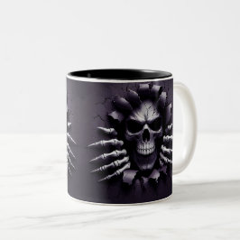 Halloween Skeleton 3 D Mug Zweifarbige Tasse