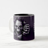 Halloween Skeleton 3 D Mug Zweifarbige Tasse (Vorderseite Links)