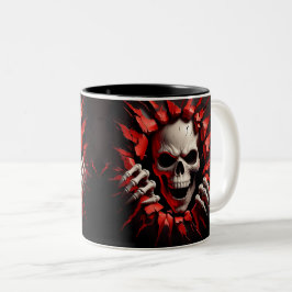Halloween Skeleton 3 D Mug Zweifarbige Tasse