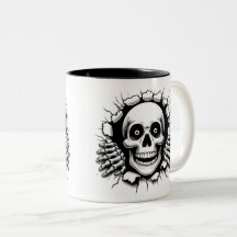 Halloween Skeleton 3 D Mug
