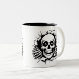 Halloween Skeleton 3 D Mug Zweifarbige Tasse