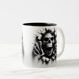 Halloween Skeleton 3 D Mug Zweifarbige Tasse