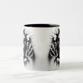 Halloween Skeleton 3 D Mug Zweifarbige Tasse (Mittel)