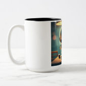 Halloween Skeleton #3 Zweifarbige Tasse (Links)