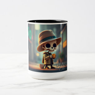 Halloween Skeleton #4 Zweifarbige Tasse