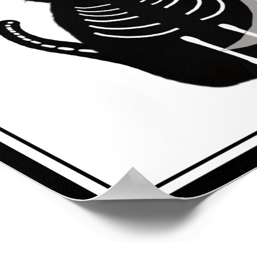 Halloween Skeleton Animals Gang Poster (Ecke)