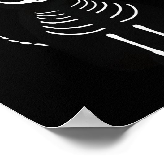 Halloween Skeleton Animals Gang Poster (Ecke)