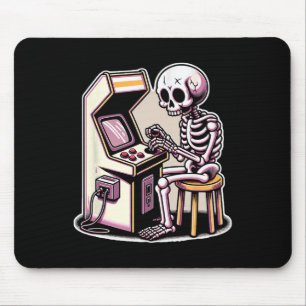 Halloween Skeleton Arcade Kabinett Mousepad