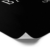 Halloween Skeleton Baby Dusche Begrüßungszeichen Poster (Ecke)