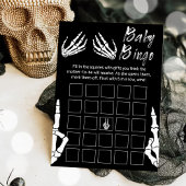 Halloween Skeleton Baby Dusche Bingo Spiel Einladung