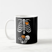 Halloween Skeleton Baby Rib Cage Maternity Pregnan Kaffeetasse (Links)