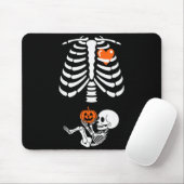 Halloween Skeleton Baby Rib Cage Maternity Pregnan Mousepad (Mit Mouse)