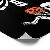 Halloween Skeleton Baby Rib Cage Maternity Pregnan Poster (Ecke)