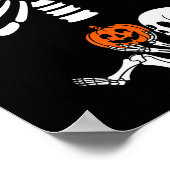 Halloween Skeleton Baby Rib Cage Maternity Pregnan Poster (Ecke)