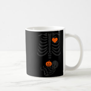 Halloween Skeleton Baby Rib Cage Pregnant Pumpkin Kaffeetasse
