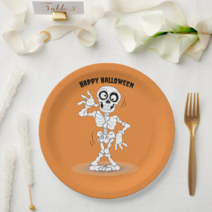 Halloween Skeleton Background Pappteller