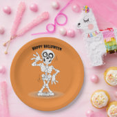 Halloween Skeleton Background Pappteller (Party)