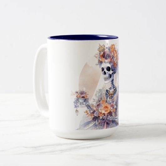 Halloween Skeleton Big Tasse (Vorderseite Links)