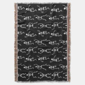 Halloween Skeleton Blanket Decke (Vorderseite Vertikal)