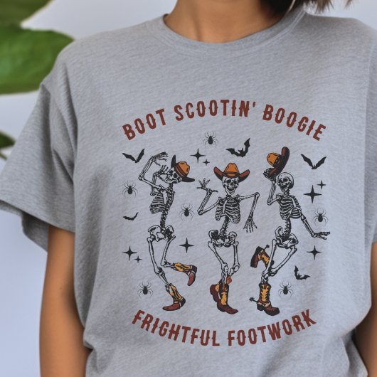 Halloween Skeleton Boot Scootin' Boogie T - Shirt