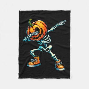Halloween Skeleton Boys Trick Leckerei Funny Pumpk Fleecedecke