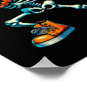 Halloween Skeleton Boys Trick Leckerei Funny Pumpk Poster (Ecke)