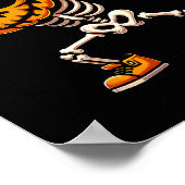 Halloween Skeleton Boys Trick Leckerei Funny Pumpk Poster (Ecke)