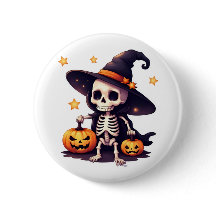 Halloween Skeleton-Button