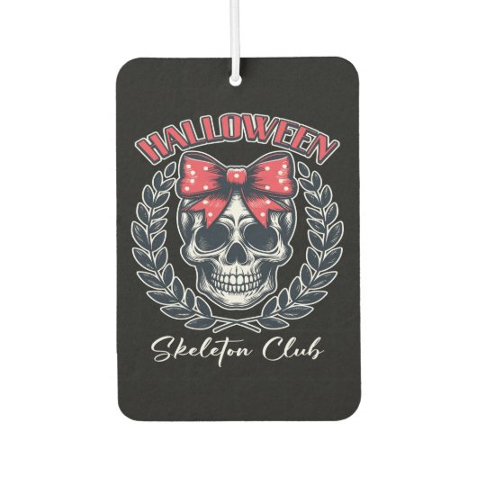 Halloween Skeleton Club Autolufterfrischer (Vorderseite)