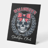 Halloween Skeleton Club Sockelschild (Vorderseite)