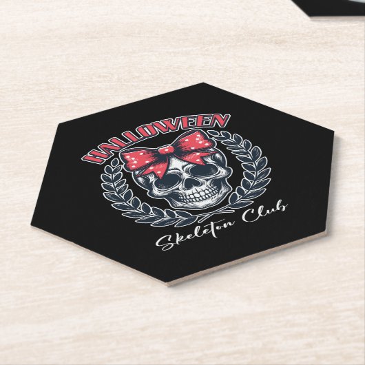 Halloween Skeleton Club Untersetzer (angewinkelt)