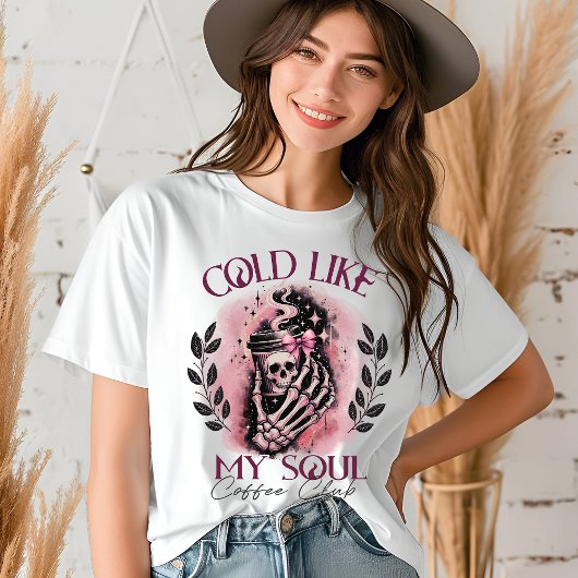 Halloween Skeleton Coffee Lover Funny Tri-Blend Shirt