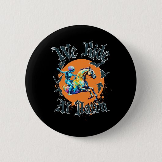 Halloween Skeleton Costume Button (Vorderseite)