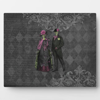 Halloween Skeleton Couple Fotoplatte